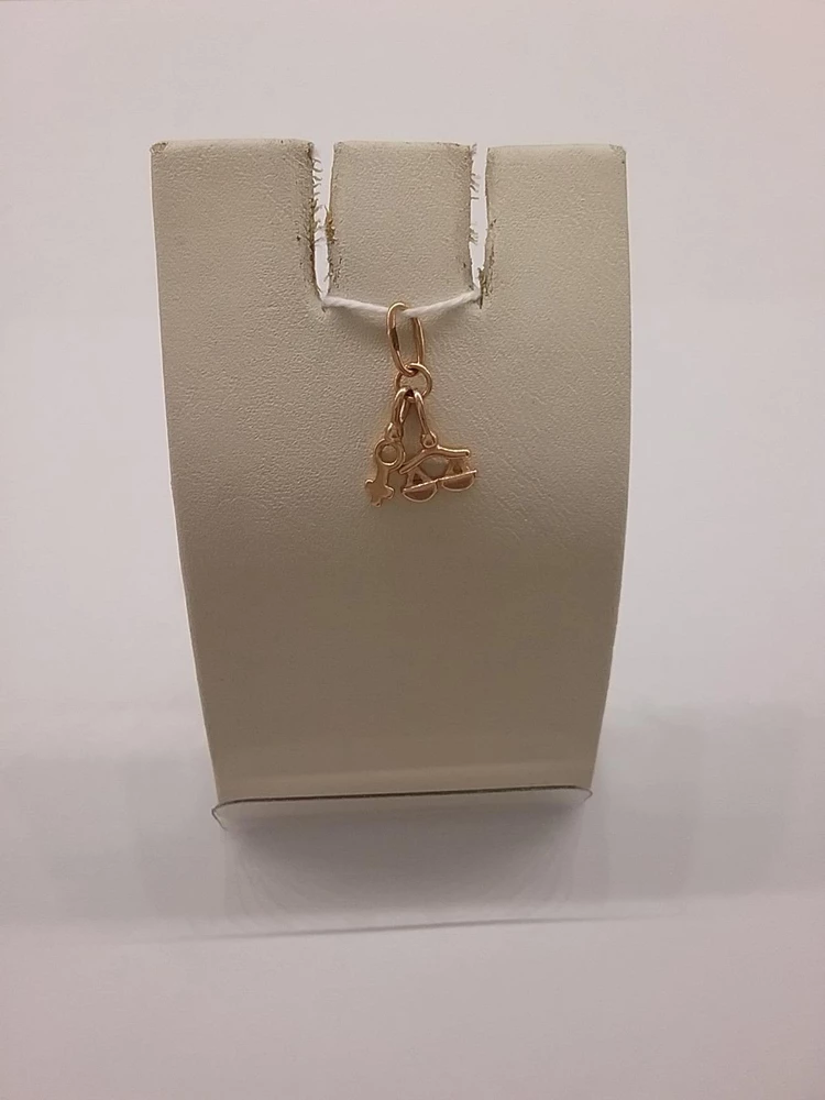 Подвес из красного золота 585 пробы