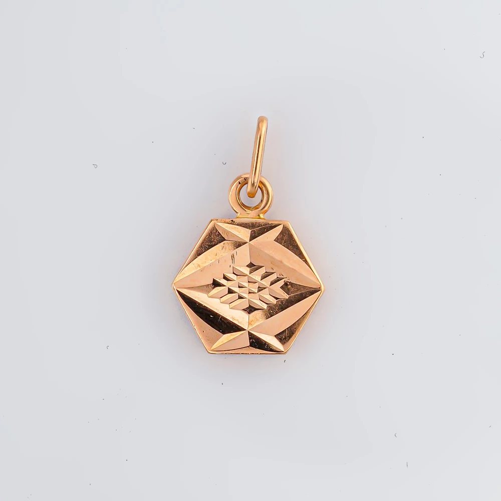 Подвес из красного золота 583 пробы