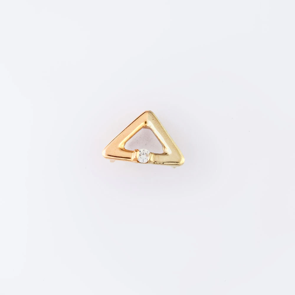 Подвес с бриллиантом из красного золота 585 пробы