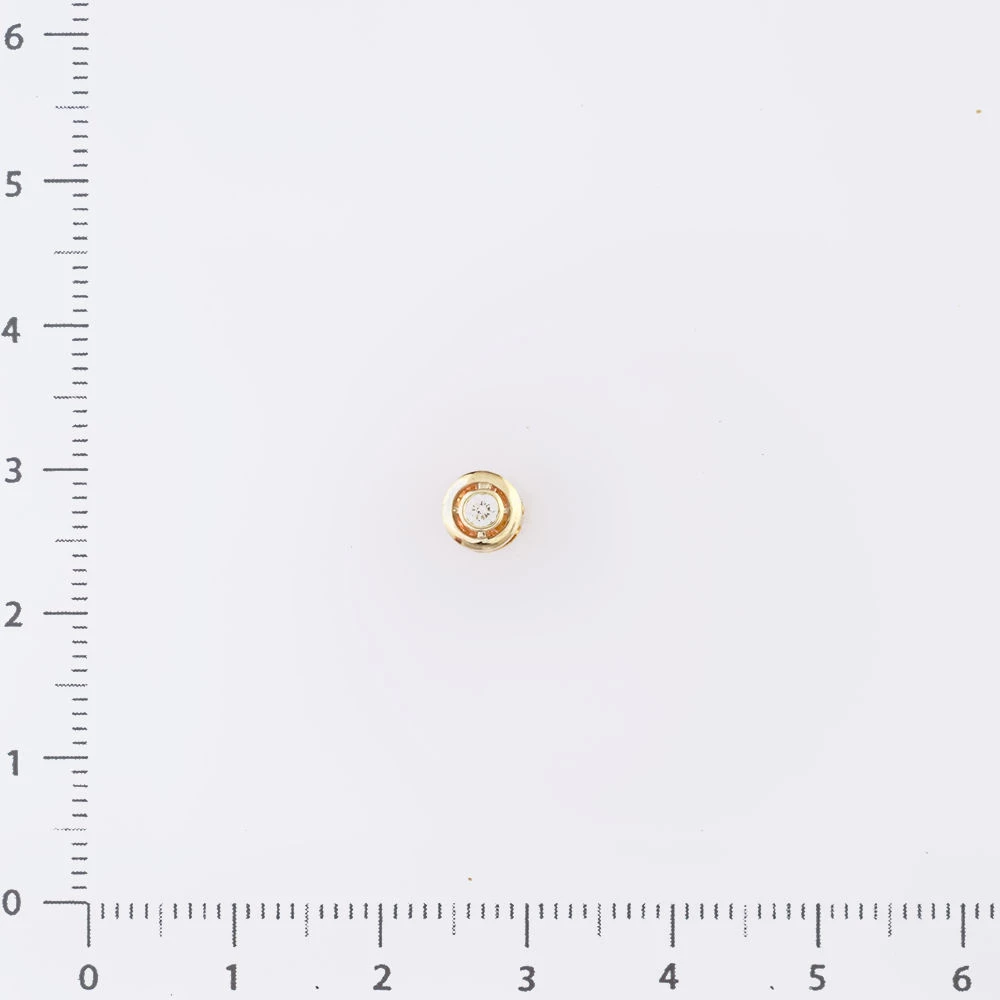 Подвес с бриллиантом из красного золота 585 пробы