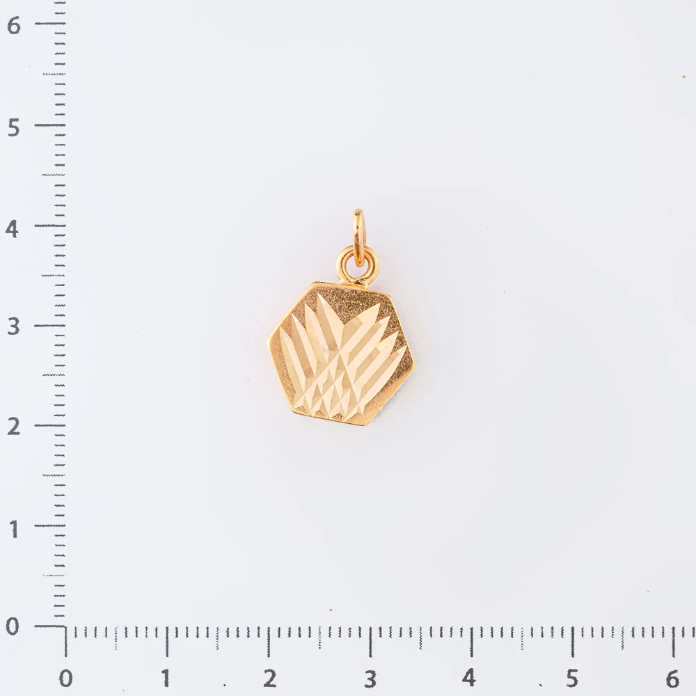 Подвес из красного золота 583 пробы