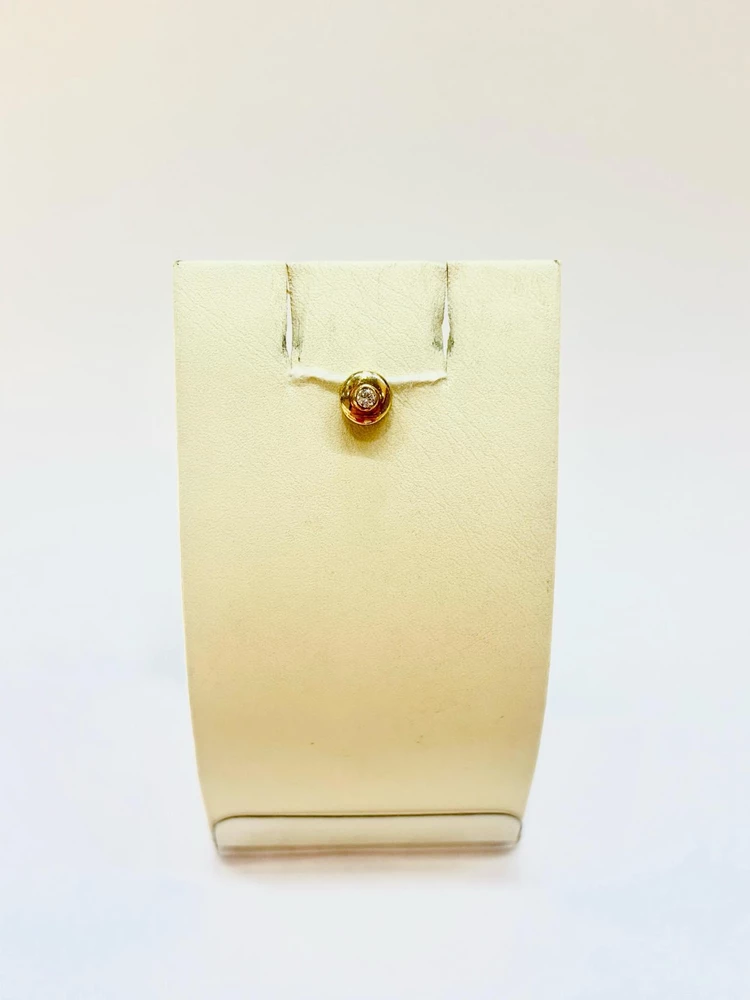 Подвес с фианитом из красного золота 585 пробы