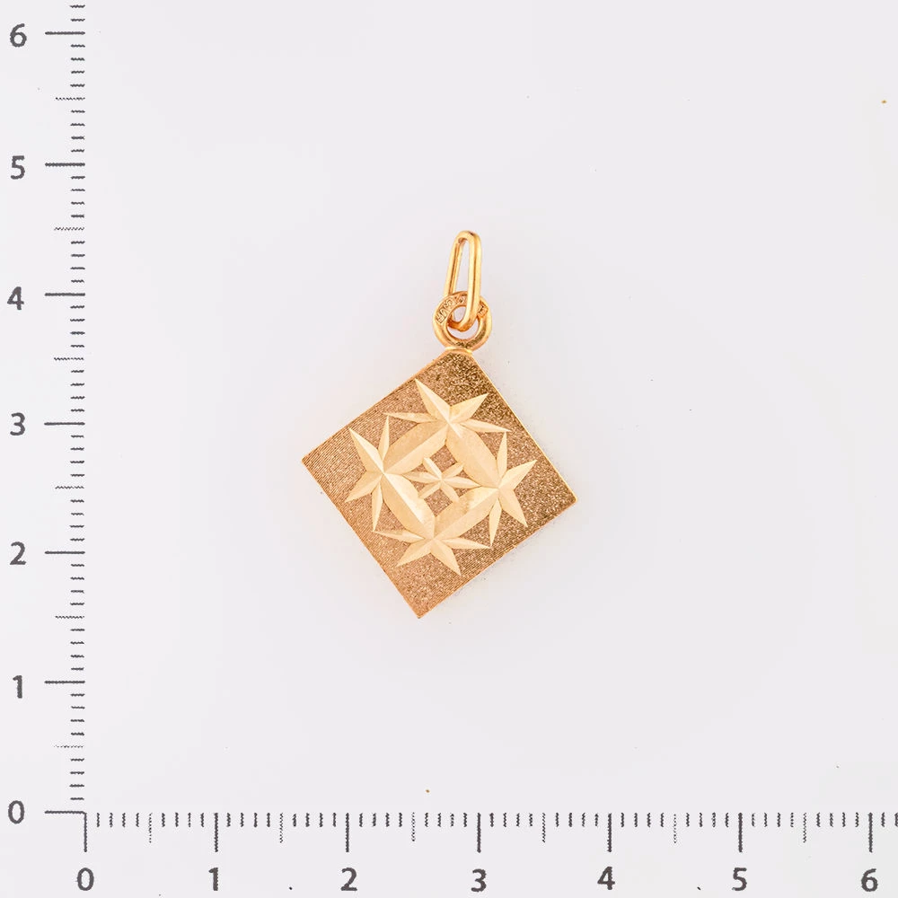 Подвес из красного золота 583 пробы