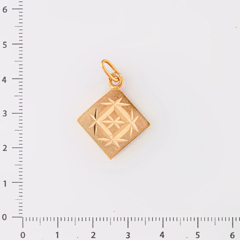 Подвес из красного золота 583 пробы