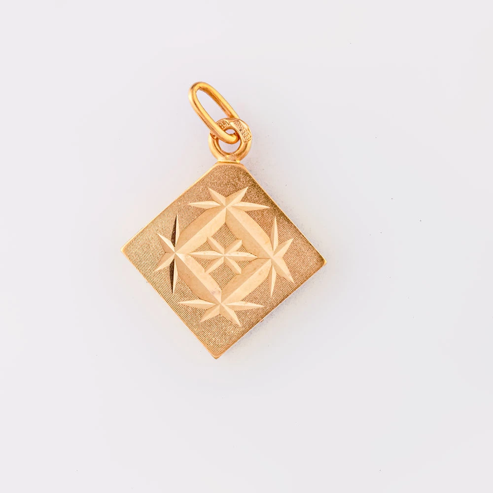 Подвес из красного золота 583 пробы