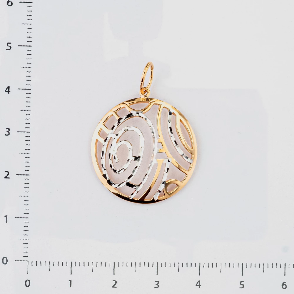 Подвес из красного золота 585 пробы