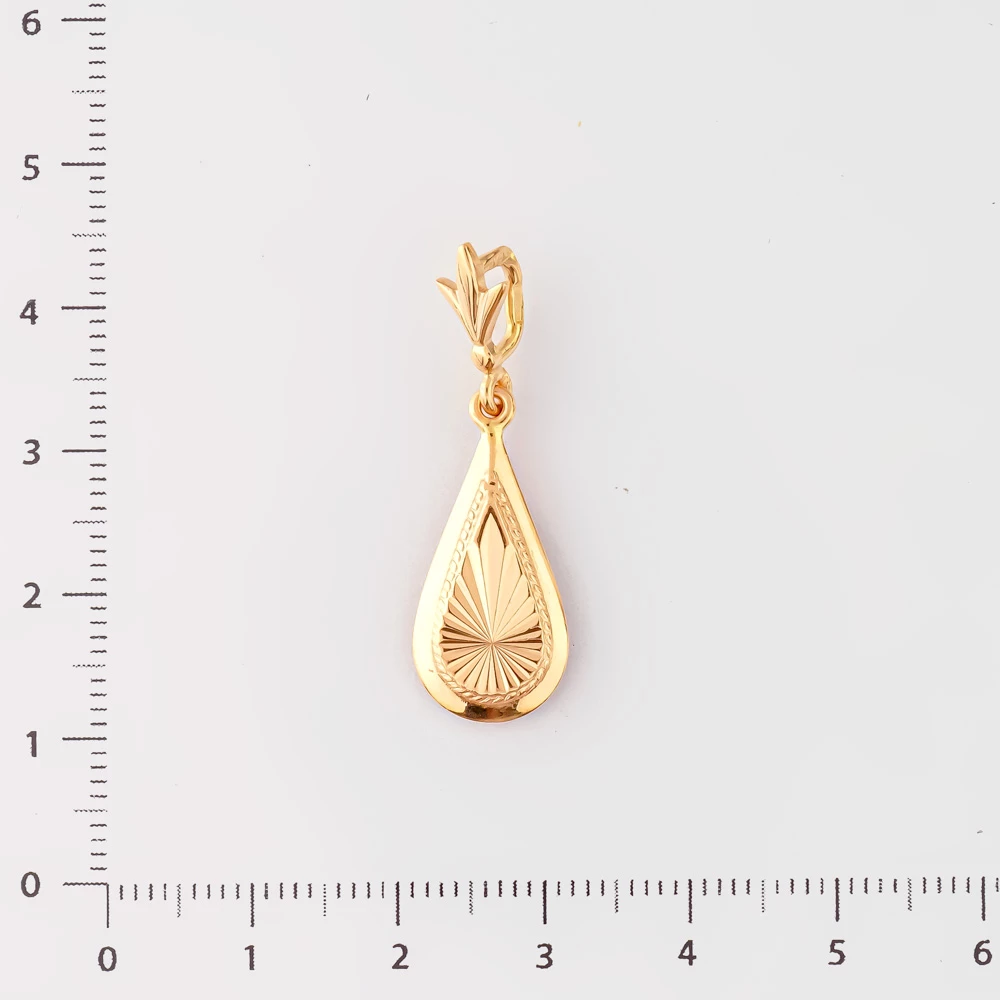 Подвес из красного золота 583 пробы