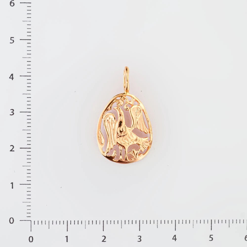 Подвес из красного золота 583 пробы