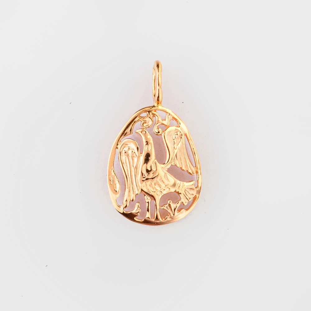 Подвес из красного золота 583 пробы