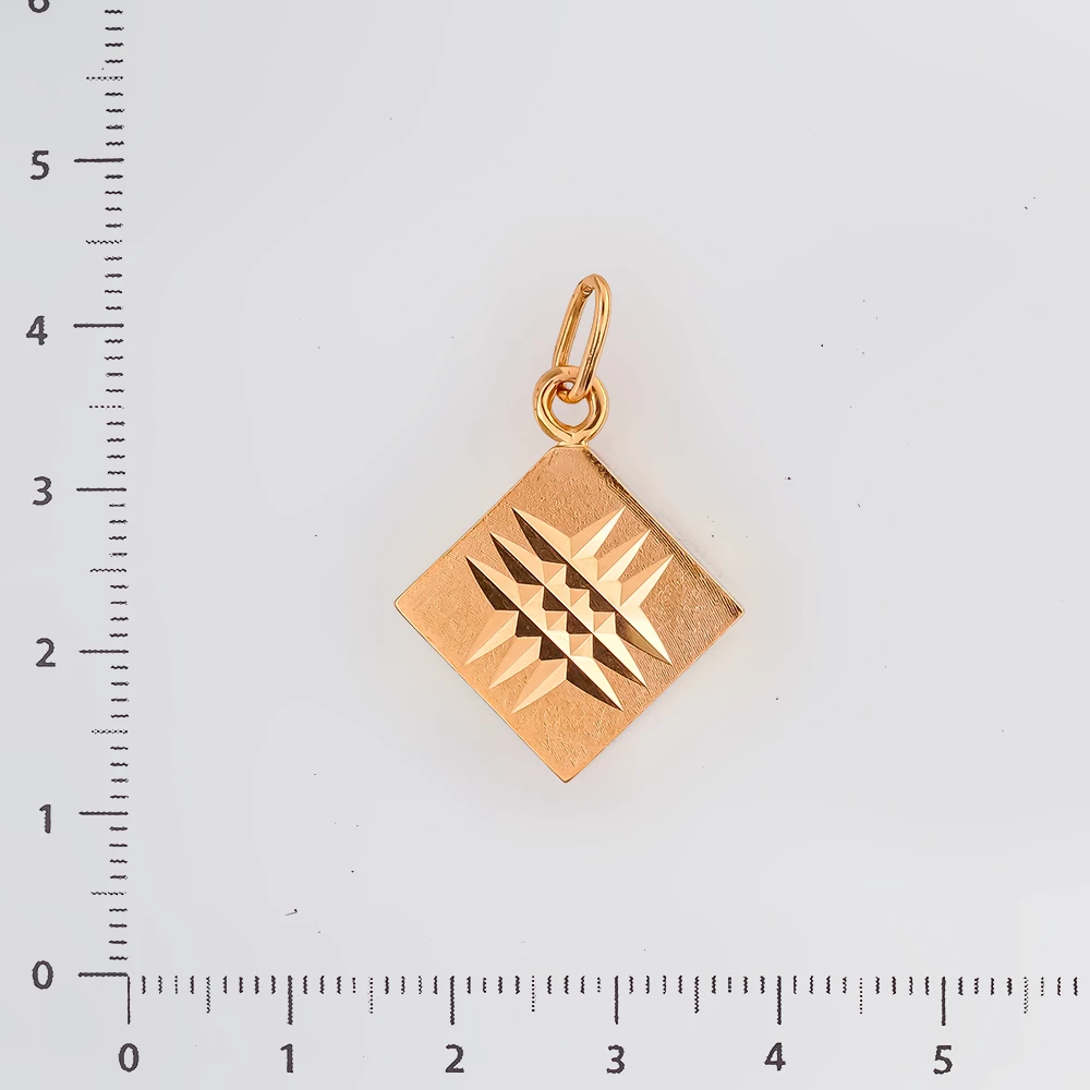 Подвес из красного золота 583 пробы