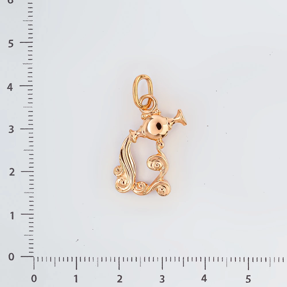 Подвес из красного золота 583 пробы