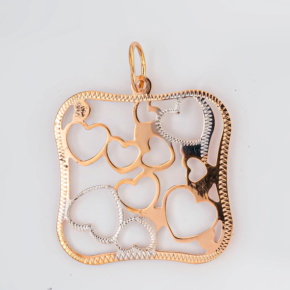 Подвес из красного золота 585 пробы