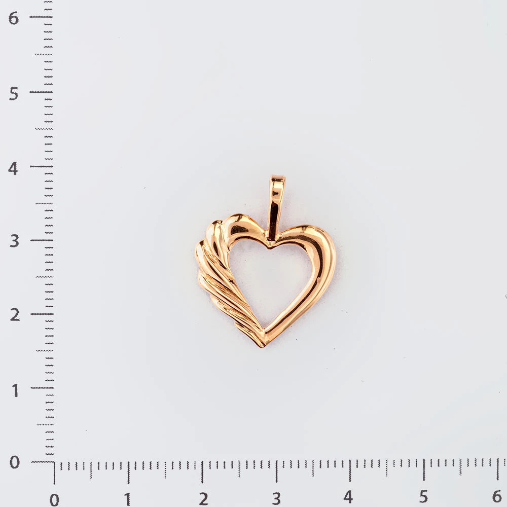 Подвес из красного золота 585 пробы