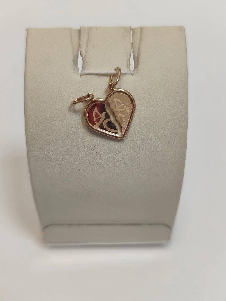 Подвес из красного золота 585 пробы