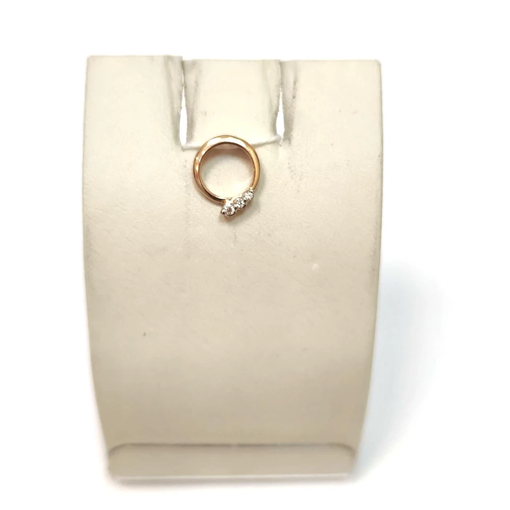 Подвес с бриллиантом из красного золота 585 пробы