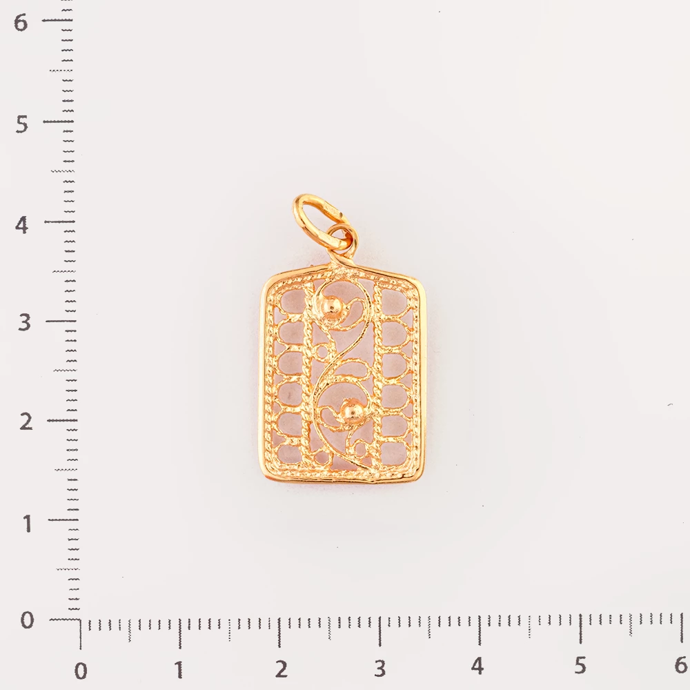 Подвес из красного золота 583 пробы