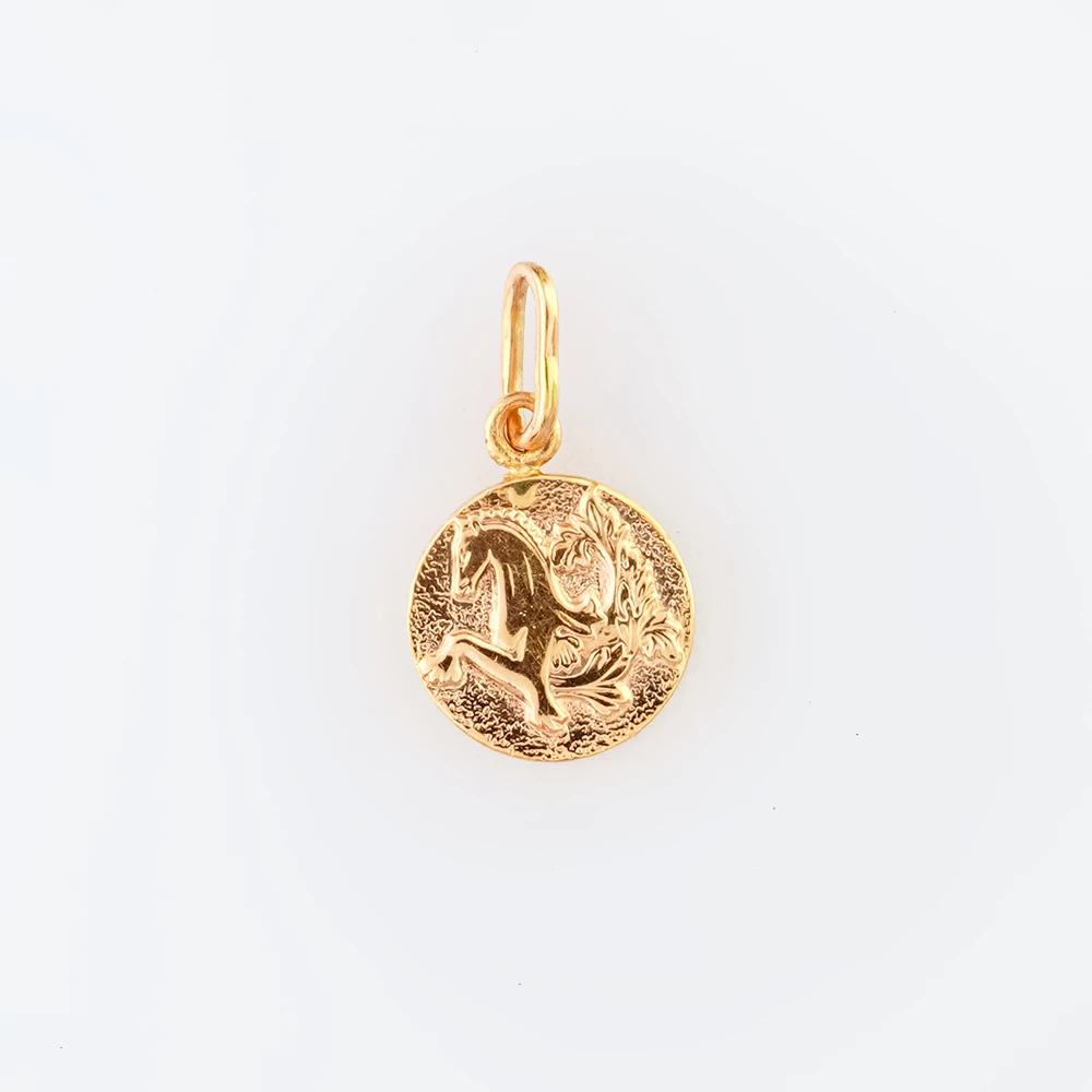 Подвес из красного золота 583 пробы