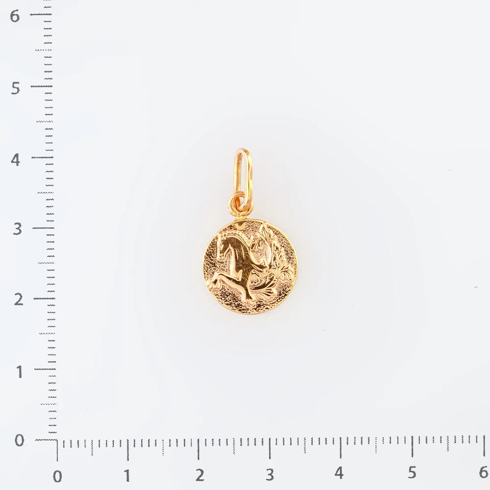 Подвес из красного золота 583 пробы