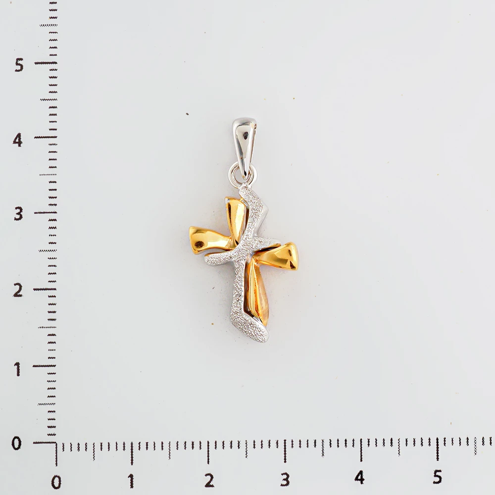 Подвес из желтого золота 750 пробы