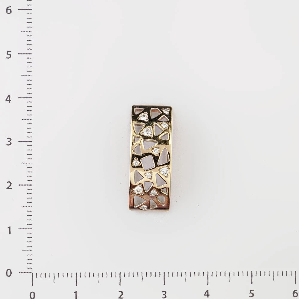 Подвес с бриллиантом из белого золота 585 пробы