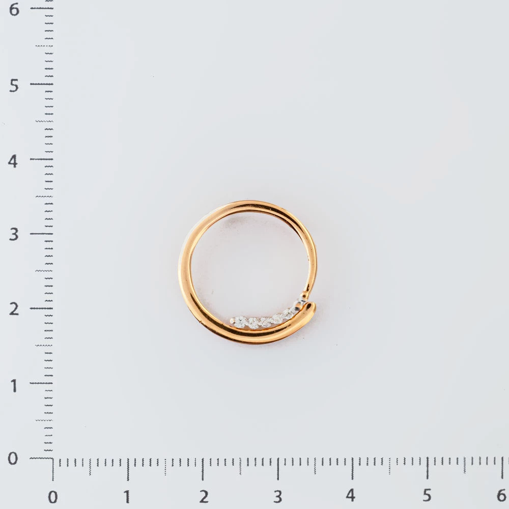 Подвес с бриллиантом из красного золота 585 пробы