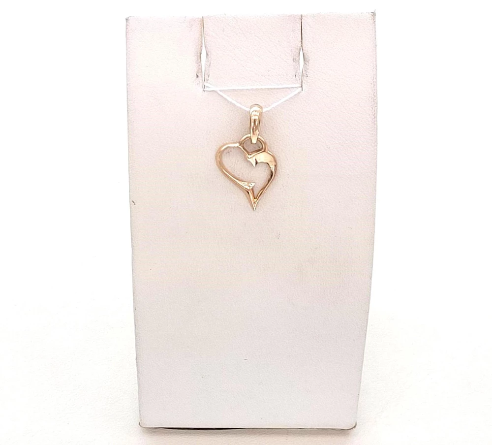 Подвес из красного золота 585 пробы