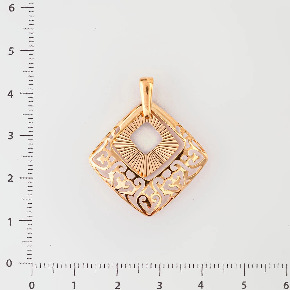 Подвес из красного золота 585 пробы