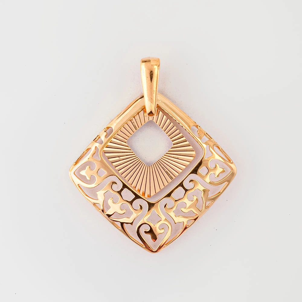 Подвес из красного золота 585 пробы