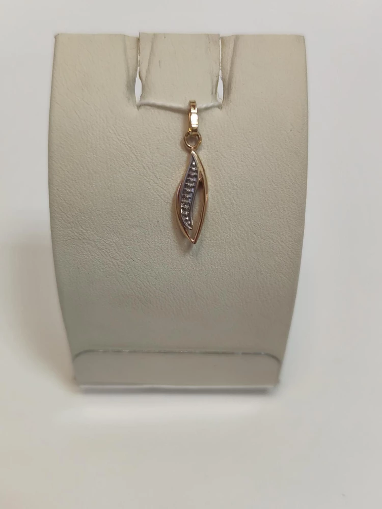 Подвес из красного золота 585 пробы