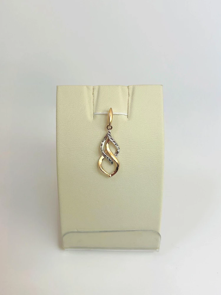 Подвес из красного золота 585 пробы