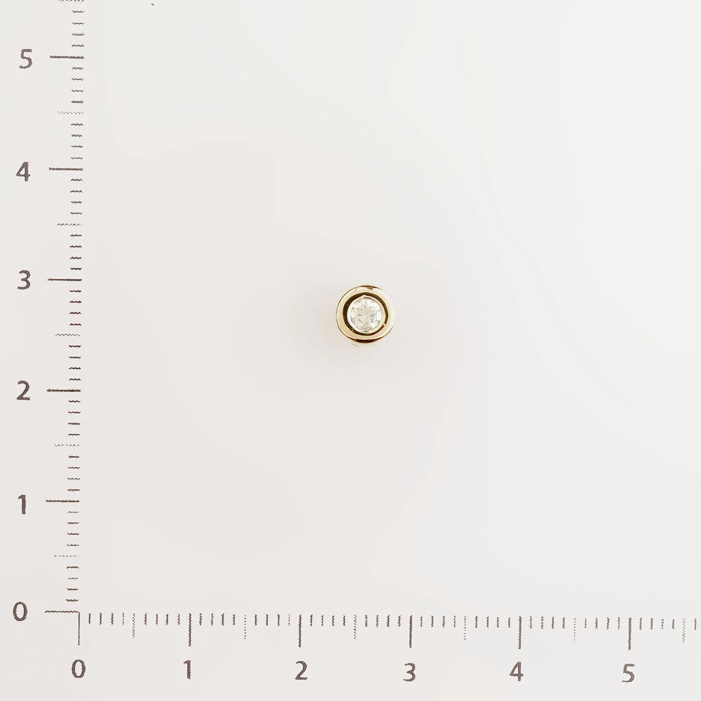 Подвес с бриллиантом из белого золота 585 пробы