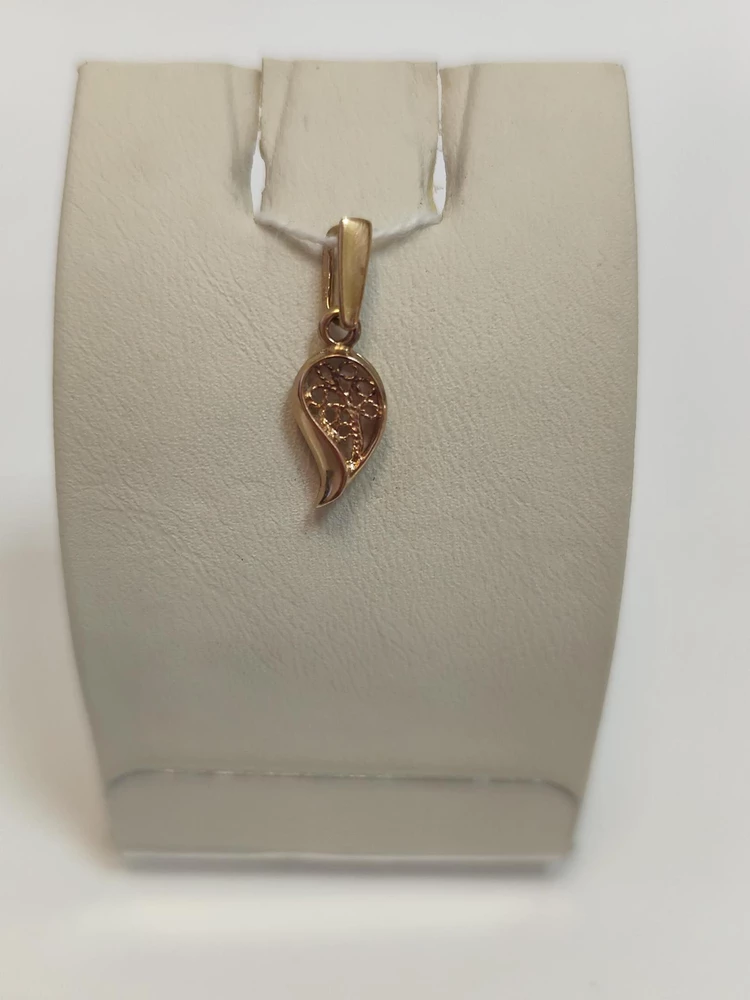 Подвес из красного золота 583 пробы