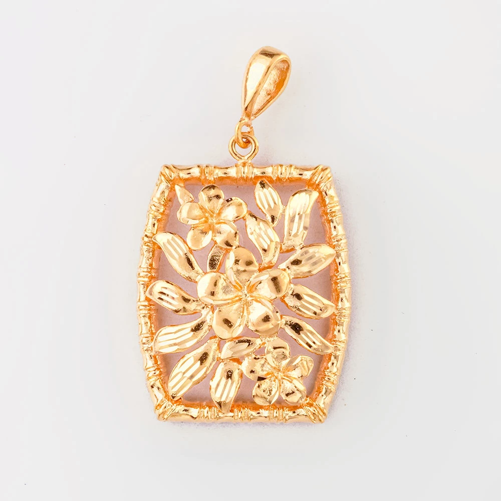 Подвес из красного золота 585 пробы