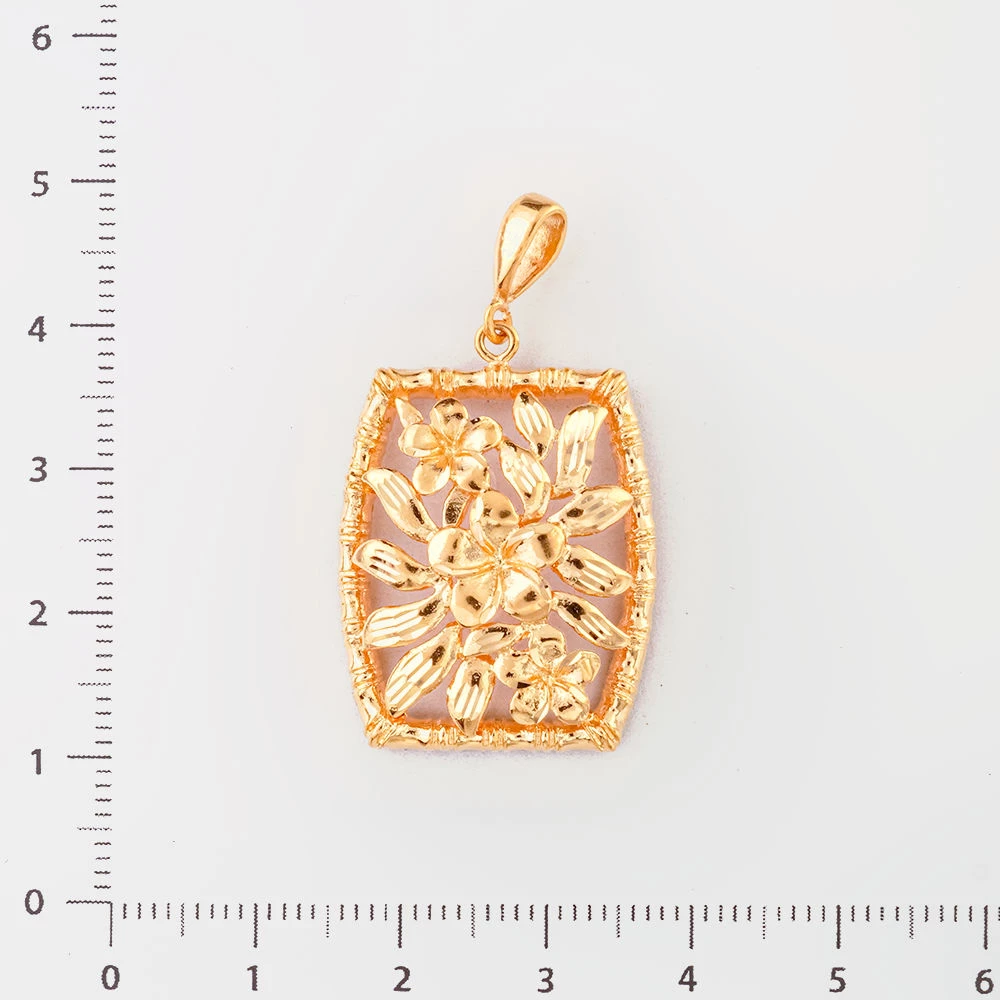 Подвес из красного золота 585 пробы