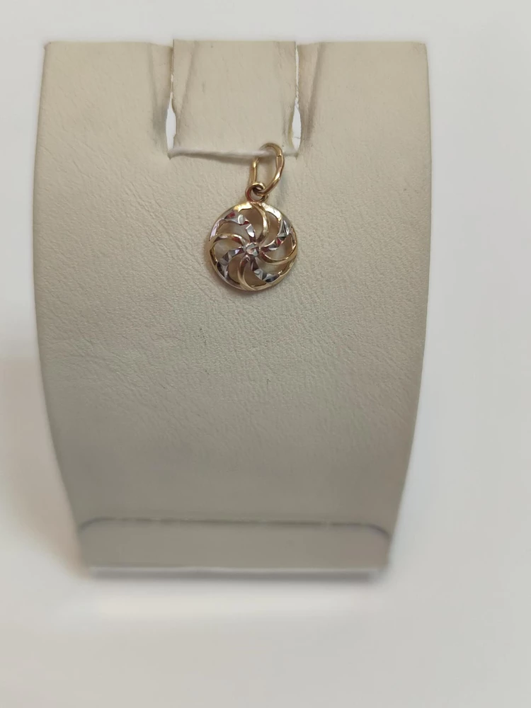 Подвес из красного золота 585 пробы