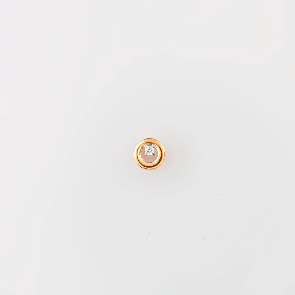 Подвес с бриллиантом из красного золота 585 пробы