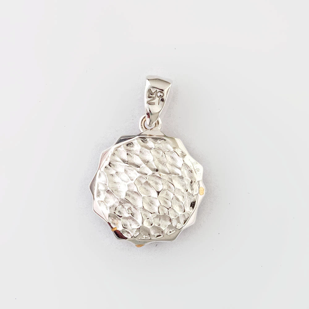 Подвес с бриллиантом из белого золота 750 пробы