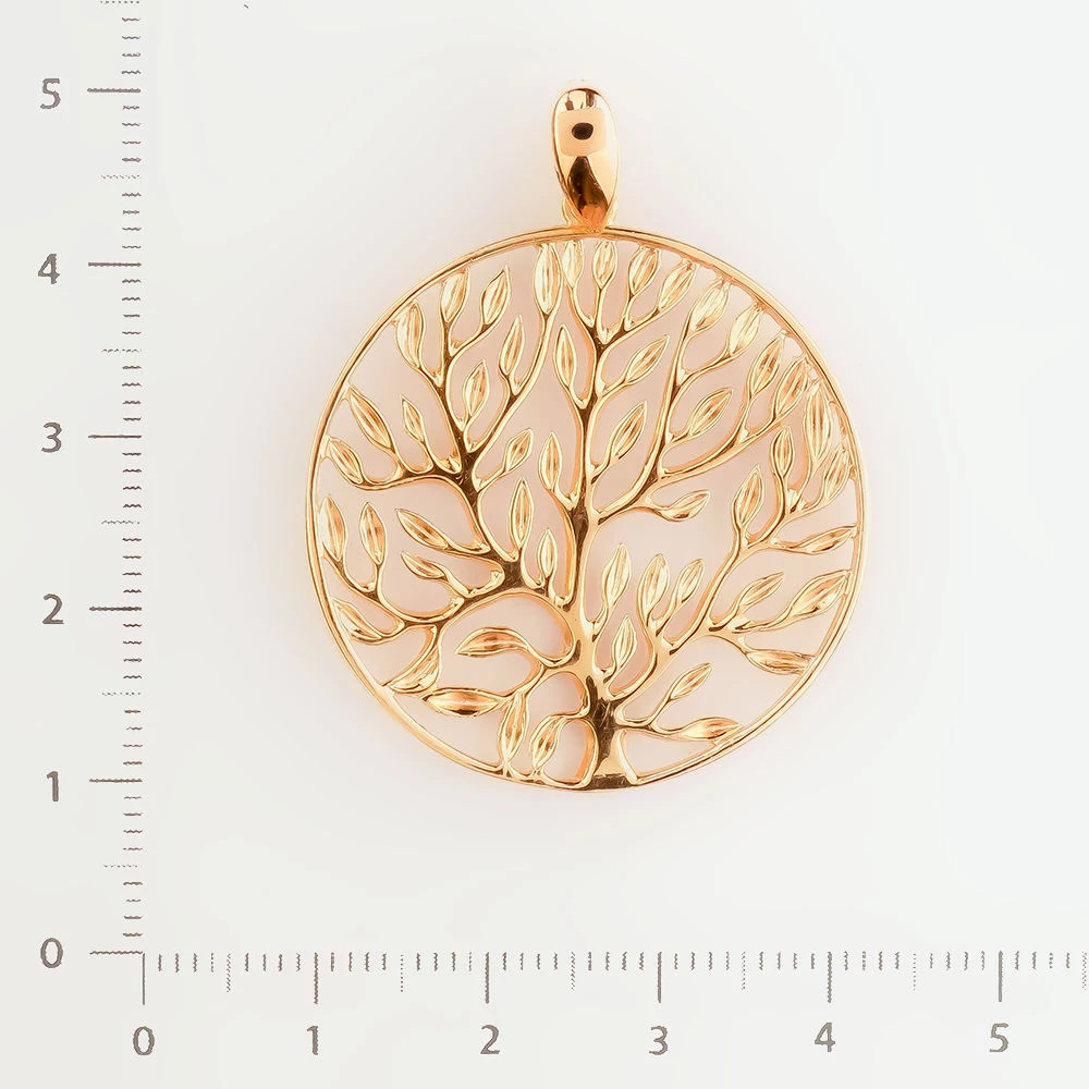 Подвес из красного золота 585 пробы