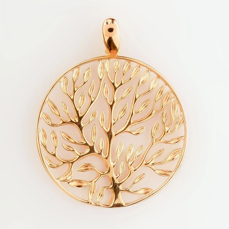 Подвес из красного золота 585 пробы