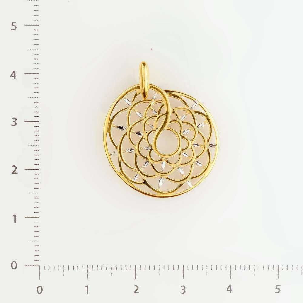 Подвес из желтого золота 585 пробы