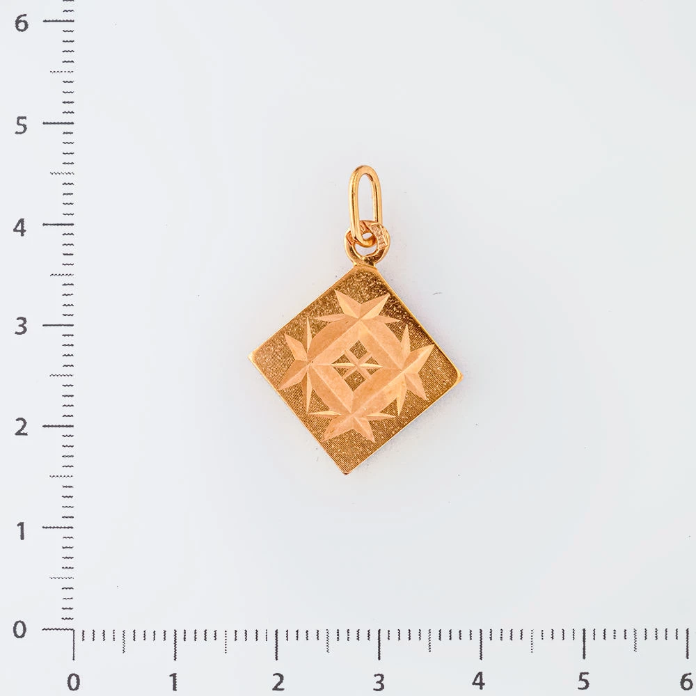 Подвес из красного золота 583 пробы