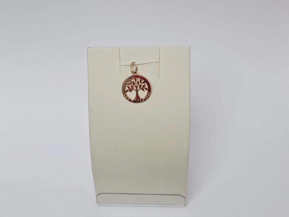 Подвес из красного золота 585 пробы