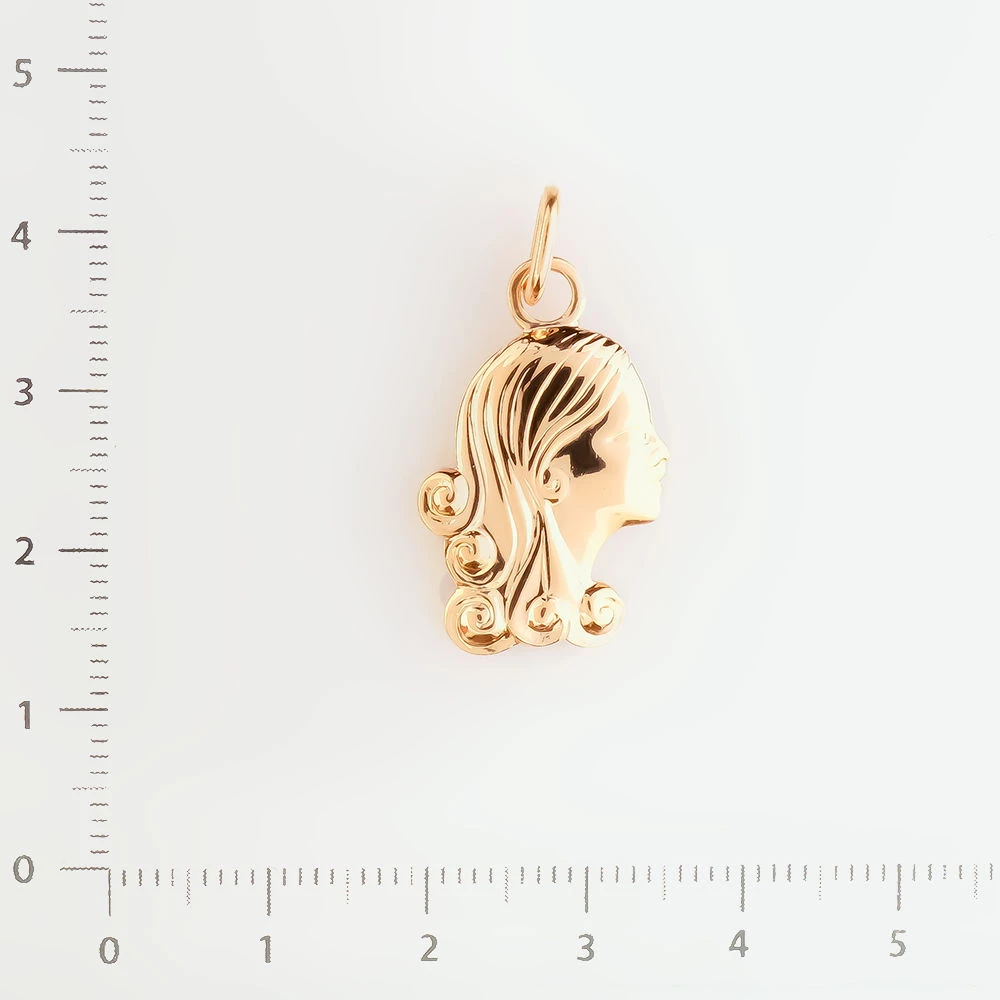 Подвес из красного золота 583 пробы