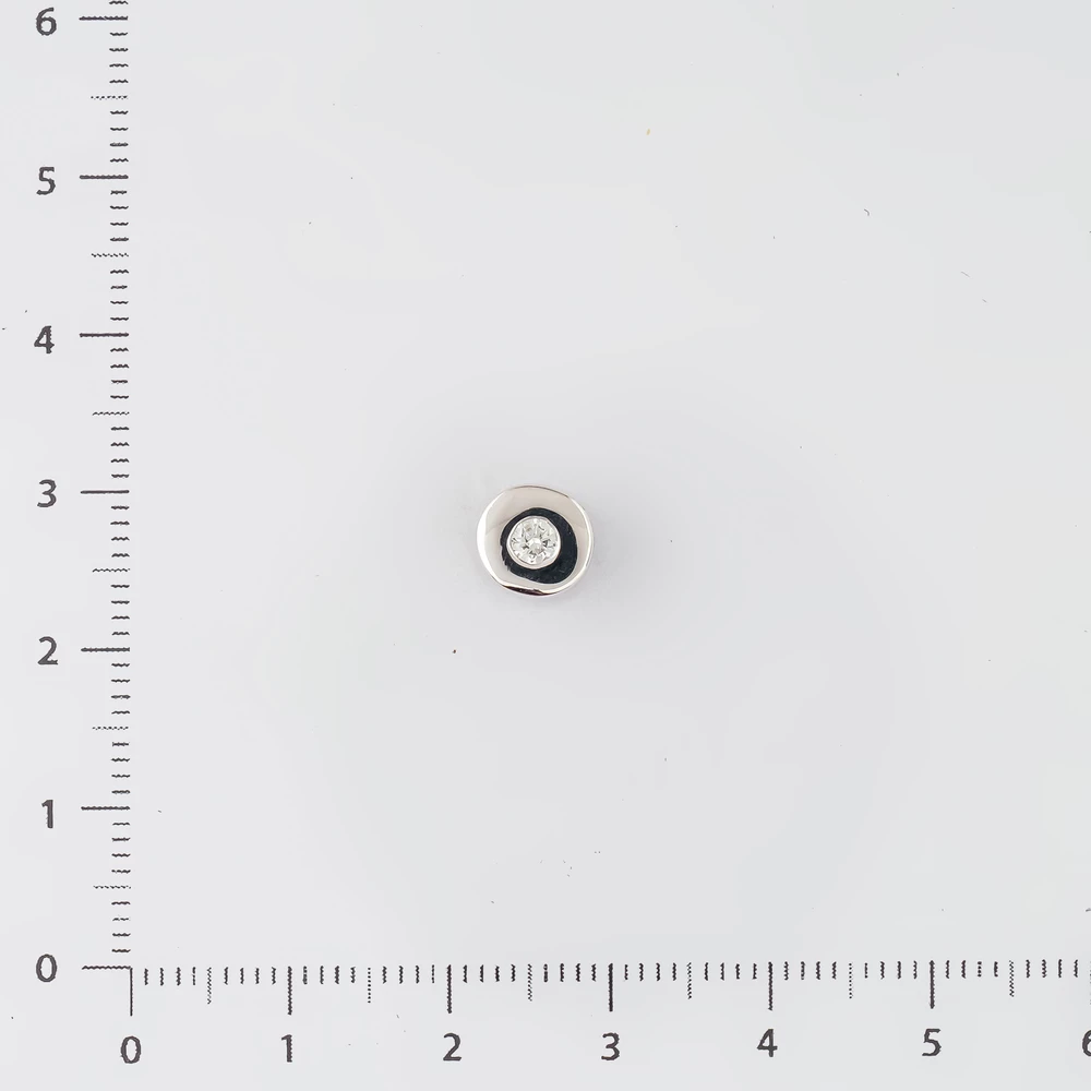 Подвес с бриллиантом из белого золота 585 пробы