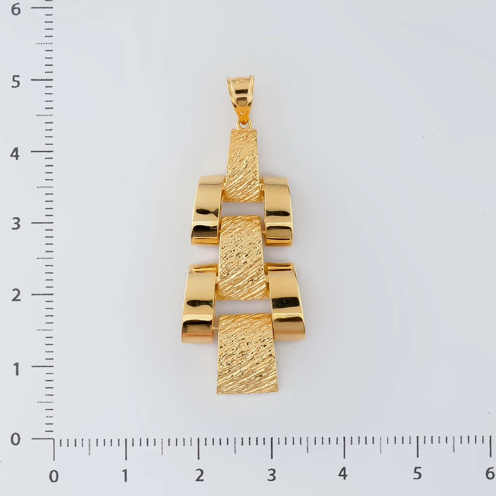 Подвес из желтого золота 585 пробы