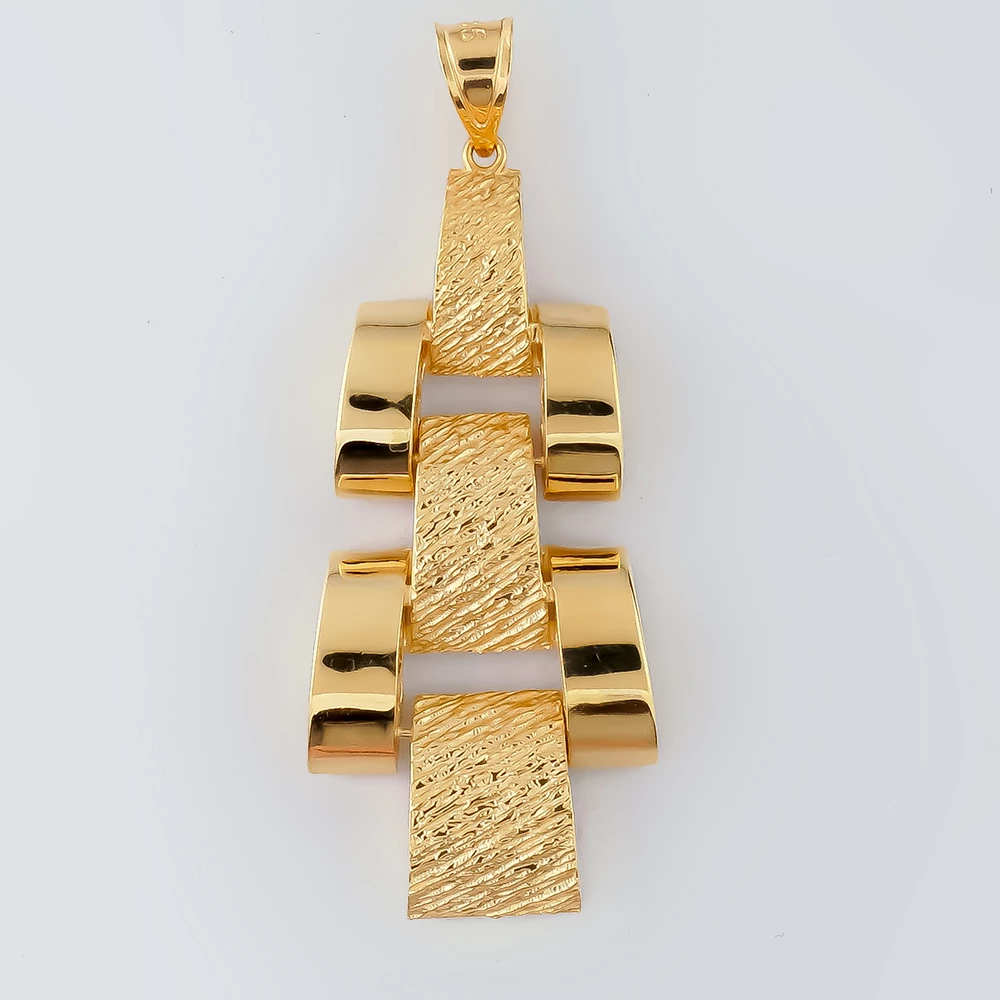 Подвес из желтого золота 585 пробы