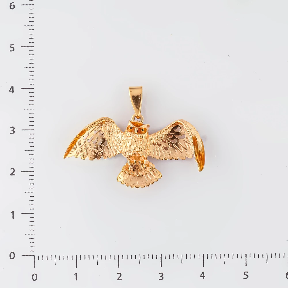 Подвес из красного золота 585 пробы