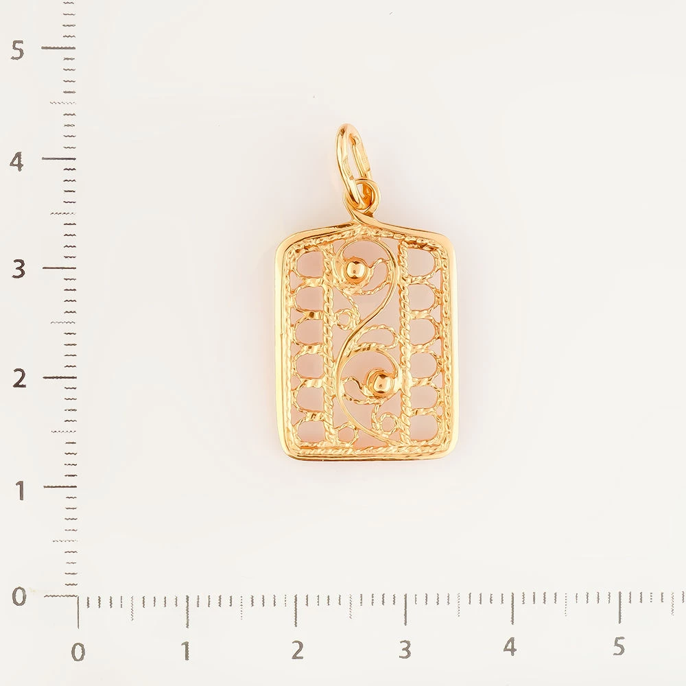 Подвес из красного золота 583 пробы