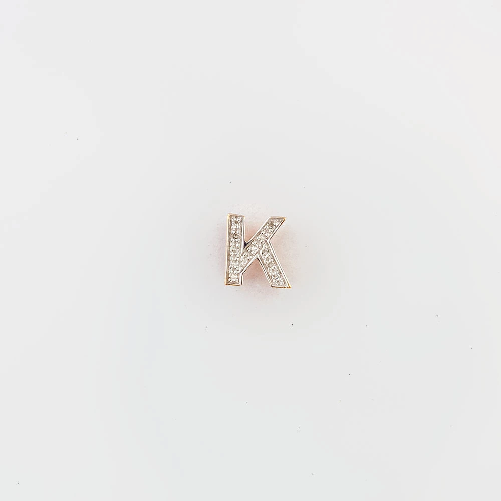 Подвес с бриллиантом из красного золота 585 пробы