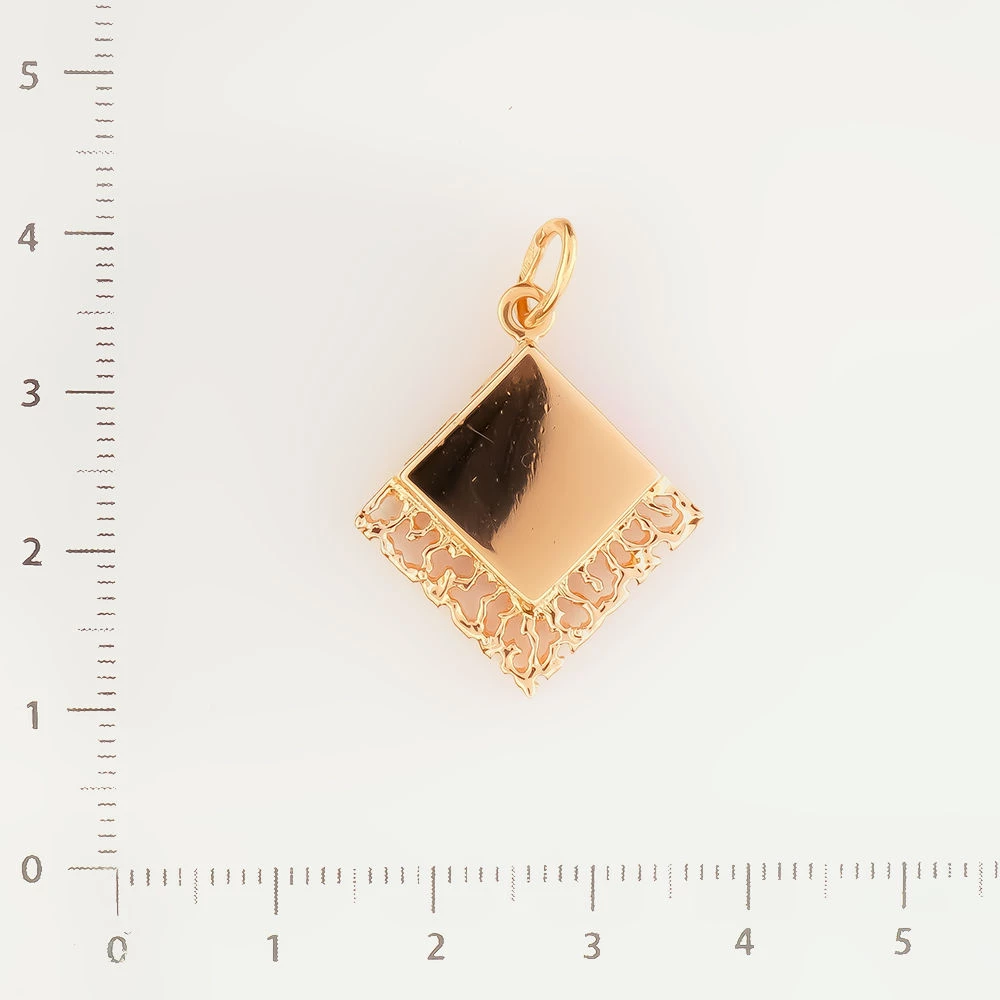 Подвес из красного золота 585 пробы